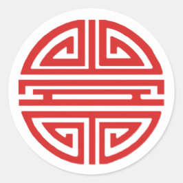 Rotes Glück Sticker