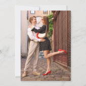 Rotes Glücklich Verliebt Würfel & Karten Hochzeit (Rückseite)