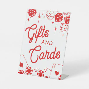 Rotes Glücklich Verliebt Würfel Poker Karten Gesch Sockelschild