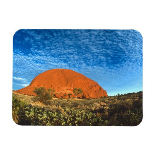 Rotes Glühen des berühmten Ayers Rock im Freien Magnet (Horizontal)