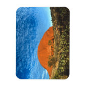 Rotes Glühen des berühmten Ayers Rock im Freien Magnet (Vertikal)