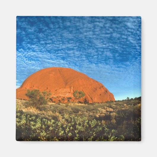 Rotes Glühen des berühmten Ayers Rock im Freien Magnet (Vorne)