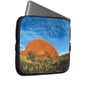 Rotes Glühen des berühmten Ayers Rock im Outback Laptopschutzhülle (Vorne Rechts)