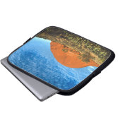 Rotes Glühen des berühmten Ayers Rock im Outback Laptopschutzhülle (Vorne Knopf)