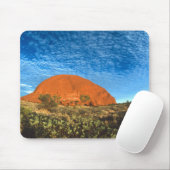 Rotes Glühen des berühmten Ayers Rock im Outback Mousepad (Mit Mouse)