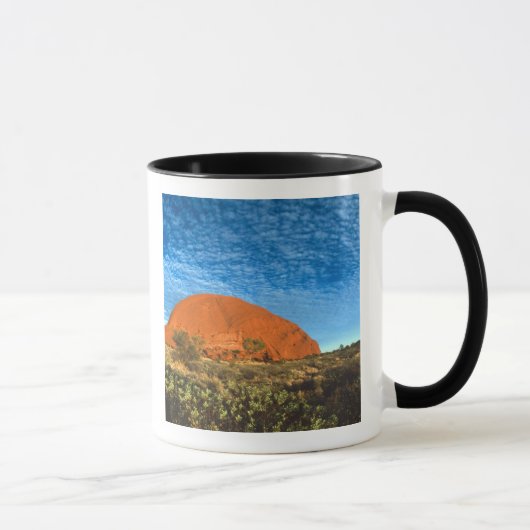 Rotes Glühen des berühmten Ayers Rock im Outback Tasse (Rechts)