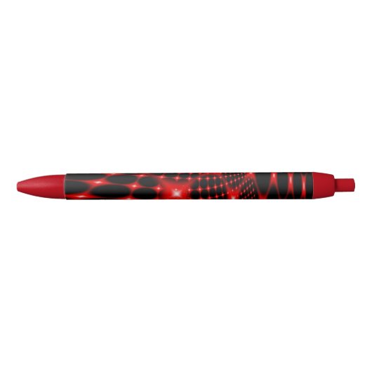 Rotes glühendes Fraktal Kugelschreiber (Vorderseite)