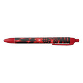 Rotes glühendes Fraktal Kugelschreiber (Unterseite)