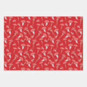 rotes, glühendes Quallenmuster Geschenkpapier Set (Vorderseite 2)