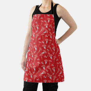 rotes, glühendes Quallenmuster Schürze