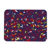 Rotes Gold Botanisches Herbstlaub Magnet (Horizontal)
