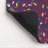 Rotes Gold Botanisches Herbstlaub Mousepad (Ecke)