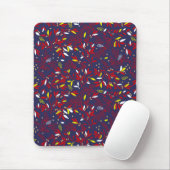 Rotes Gold Botanisches Herbstlaub Mousepad (Mit Mouse)