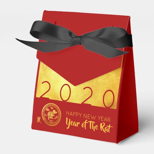 Rotes Gold Chinesischer Rat-Papierschnitt 2020 TFB Geschenkschachtel (Vorderseite)