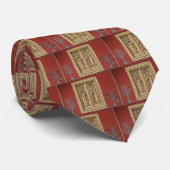 Rotes Gold Krawatte (Gerollt)