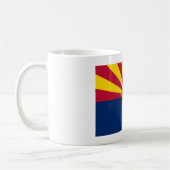 Rotes Gold und Blaue Flagge von Arizona Kaffeetasse (Links)