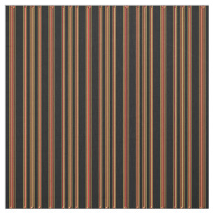Rotes Goldschwarzes Striped Druck-Gewebe Stoff