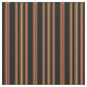 Rotes Goldschwarzes Striped Druck-Gewebe Stoff (Nahaufnahme)
