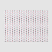 Rotes Golf-Themen-Abschluss-Monogramm-Muster Seidenpapier (Vorderseite)