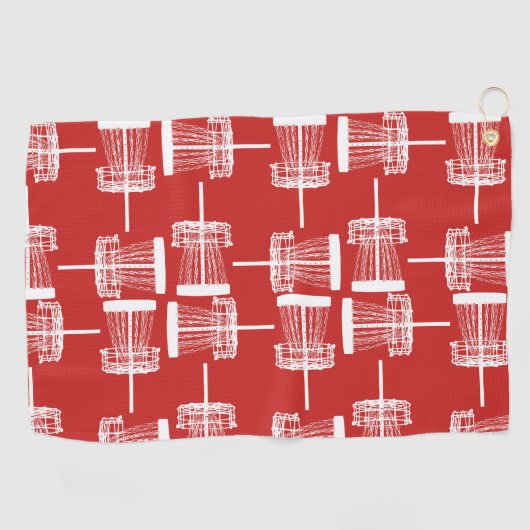 Rotes Golfhandtuch (Horizontal)