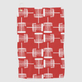 Rotes Golfhandtuch (Vorderseite)
