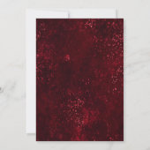 Rotes Gothic Sweet 16 Einladung (Rückseite)