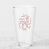 Rotes Gothisches Wiederbelebungsglas Glas (Rückseite)
