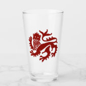Rotes Gothisches Wiederbelebungsglas Glas (Vorderseite)