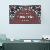 Rotes gotisches Brautparty Banner (Messeveranstaltung)