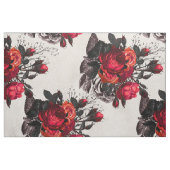 Rotes gotisches Rosenmuster Stoff (Fat Quarter (45,7 x 55,9 cm))