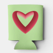 Rotes gradientes Herz Dosenkühler (Rückseite)