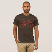 rotes grafisches Fahrrad / Fahrrad T-Shirt (Vorne ganz)
