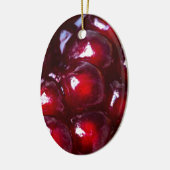 Rotes Granatapfel Keramikornament (Links)