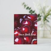 Rotes Granatapfel Postkarte (Stehend Vorderseite)