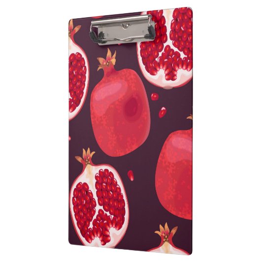 Rotes Granatapfelfrucht | Fruchtklappe Klemmbrett (Links)