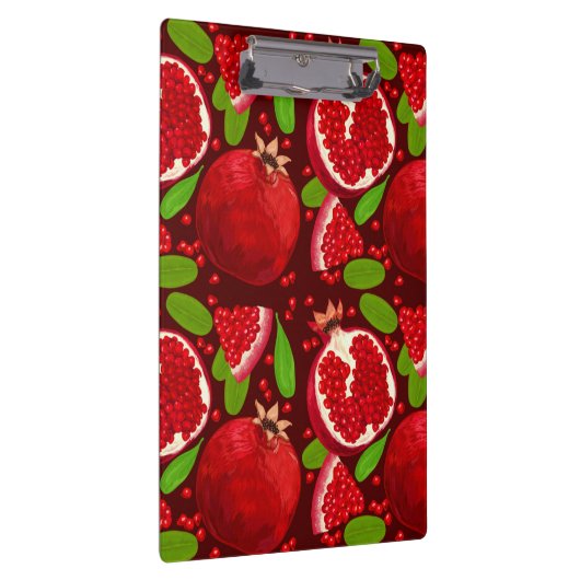 Rotes Granatapfelfrucht | Fruchtklappe Klemmbrett (Rechts)