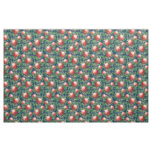 Rotes Granatapfelfrucht und grüne Blätter Stoff (Yard (91,4 cm))