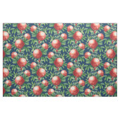 Rotes Granatapfelfrucht und grüne Blätter Stoff (Fat Quarter (45,7 x 55,9 cm))