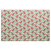 Rotes Granatapfelfrucht und grüne Blätter Stoff (Yard (91,4 cm))