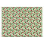 Rotes Granatapfelfrucht und grüne Blätter Tischdecke (Vorderseite (Horizontal))