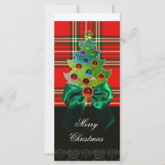 ROTES GREEN SCOTTISH TARTAN, BOWS UND CHRISTMAS BA (Vorderseite)