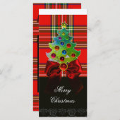 ROTES GREEN SCOTTISH TARTAN, BOWS UND CHRISTMAS BA (Vorne/Hinten)
