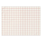 Rotes großes Gitterkaromuster Tischdecke (Vorderseite (Horizontal))