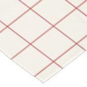 Rotes großes Gitterkaromuster Tischdecke (Schrägansicht)