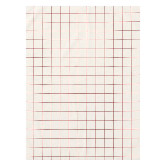 Rotes großes Gitterkaromuster Tischdecke (Vorderseite)