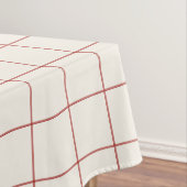 Rotes großes Gitterkaromuster Tischdecke (Beispiel)