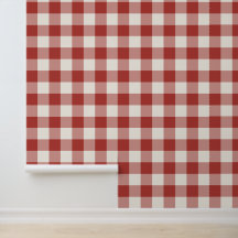 Rotes großes kariertes Gingham