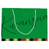 Rotes Grün Große Geschenktüte (Rückseite)