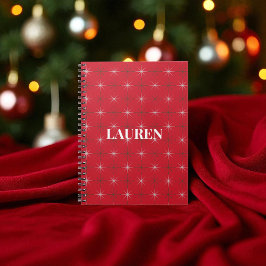 Rotes Grün Mitte Jahrhundert Moderner Urlaub Notizblock