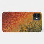 Rotes Grün-und Goldmuster Case-Mate iPhone Hülle (Rückseite (Horizontal))